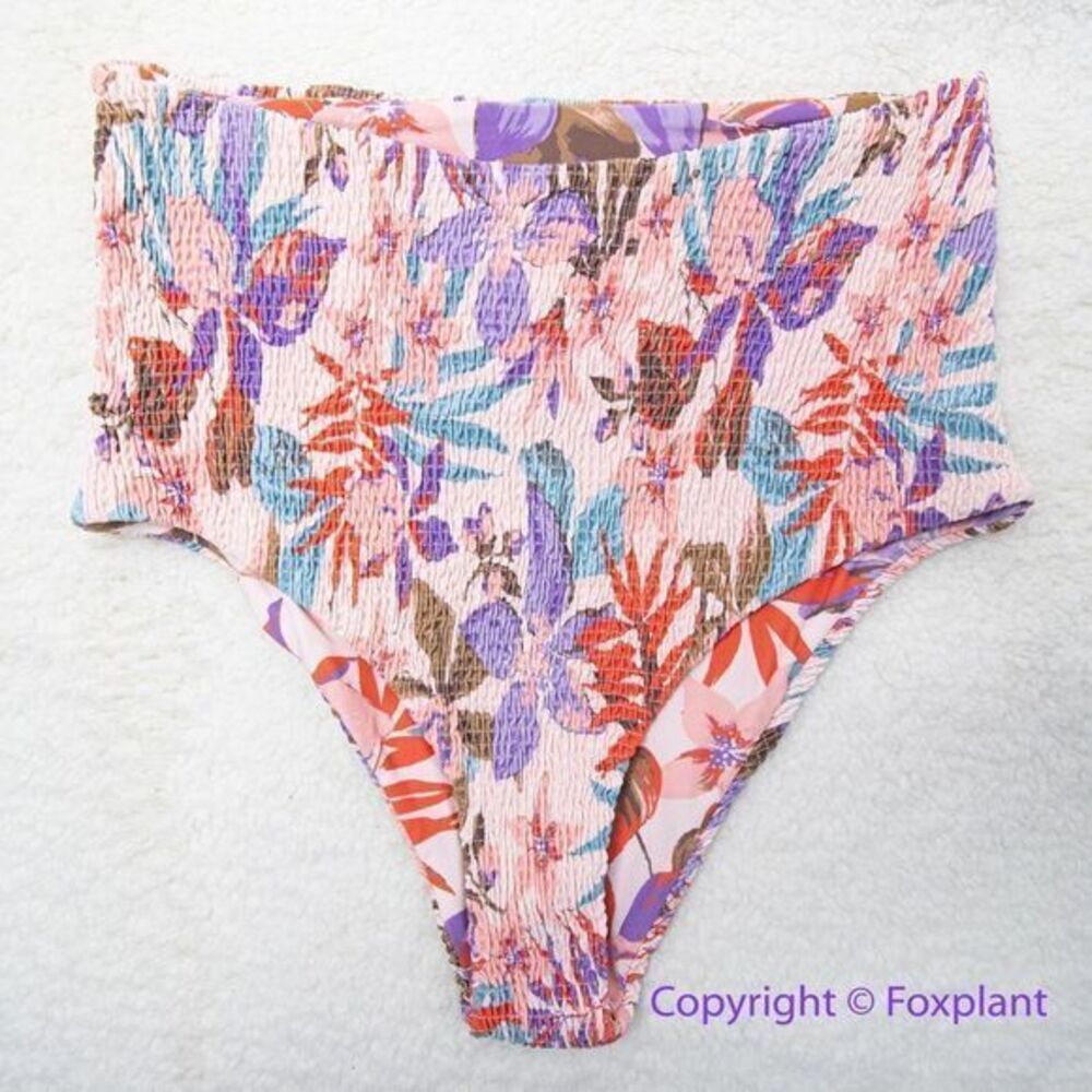 NEW Free People Citrine Dakota  aloha blooms floral bikini bottom, size S‎ - Picture 6 of 12